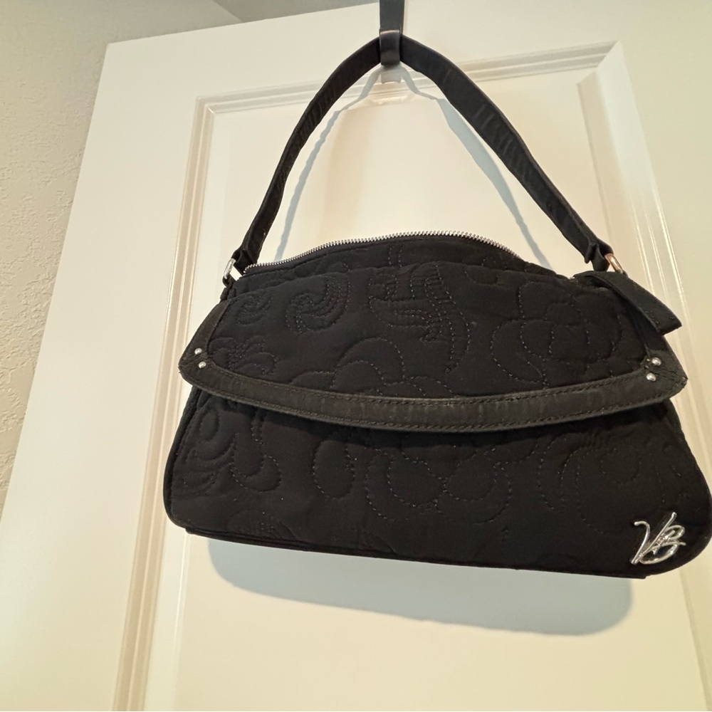 Vera Bradley small black shoulder bag